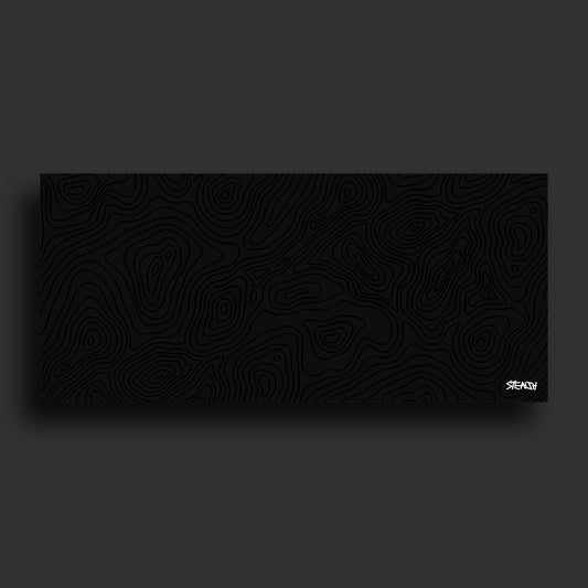 Stealth Gaming - Black Topo Mouse Pad