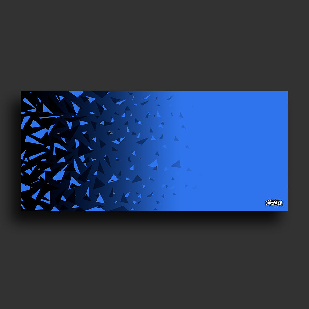 Stealth Gaming - Blue Black-Shatter Mouse Pad