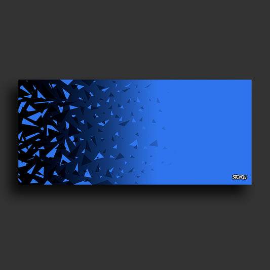 Stealth Gaming - Blue Black-Shatter Mouse Pad