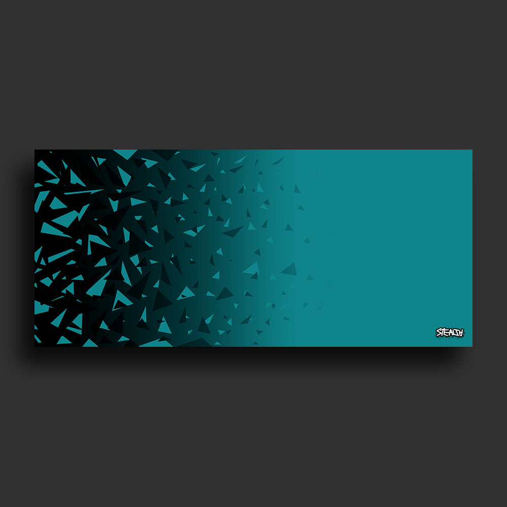 Stealth Gaming - Cyan Black-Shatter Mouse Pad