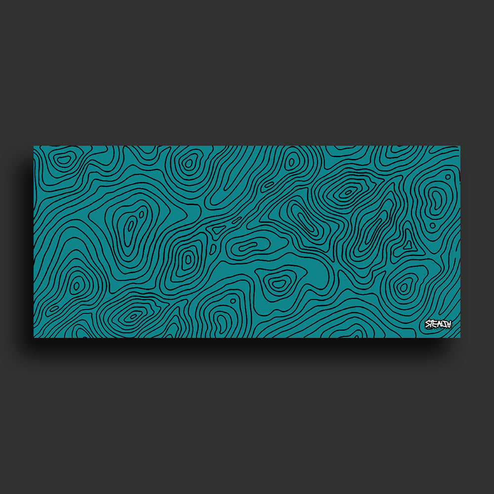 Stealth Gaming - Cyan Topo Mouse Pad