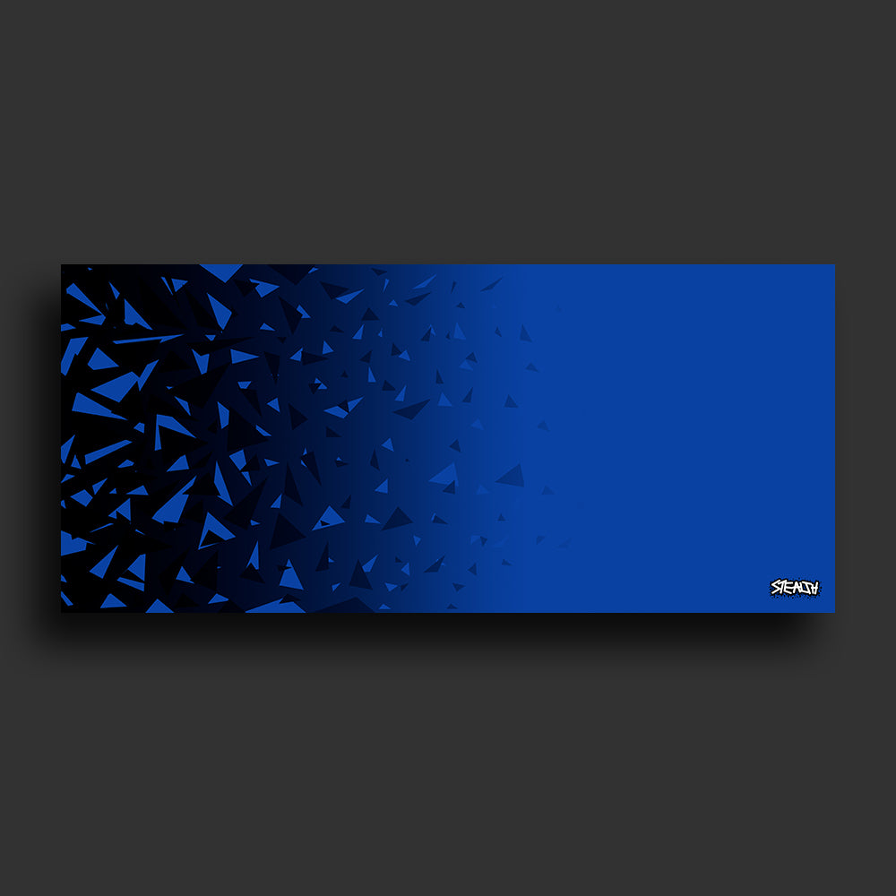 Stealth Gaming - Dark Blue Black-Shatter Mouse Pad