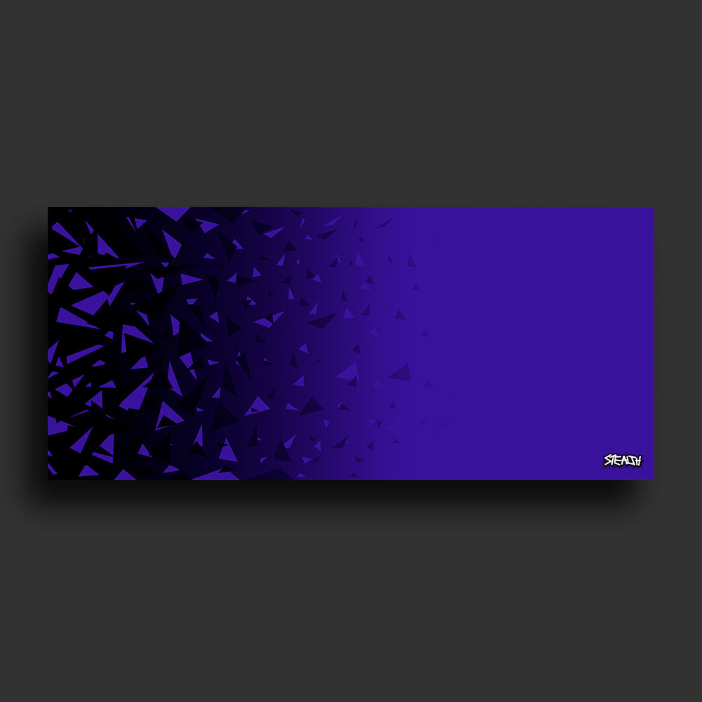 Stealth Gaming - Indigo  Black-Shatter Mouse Pad