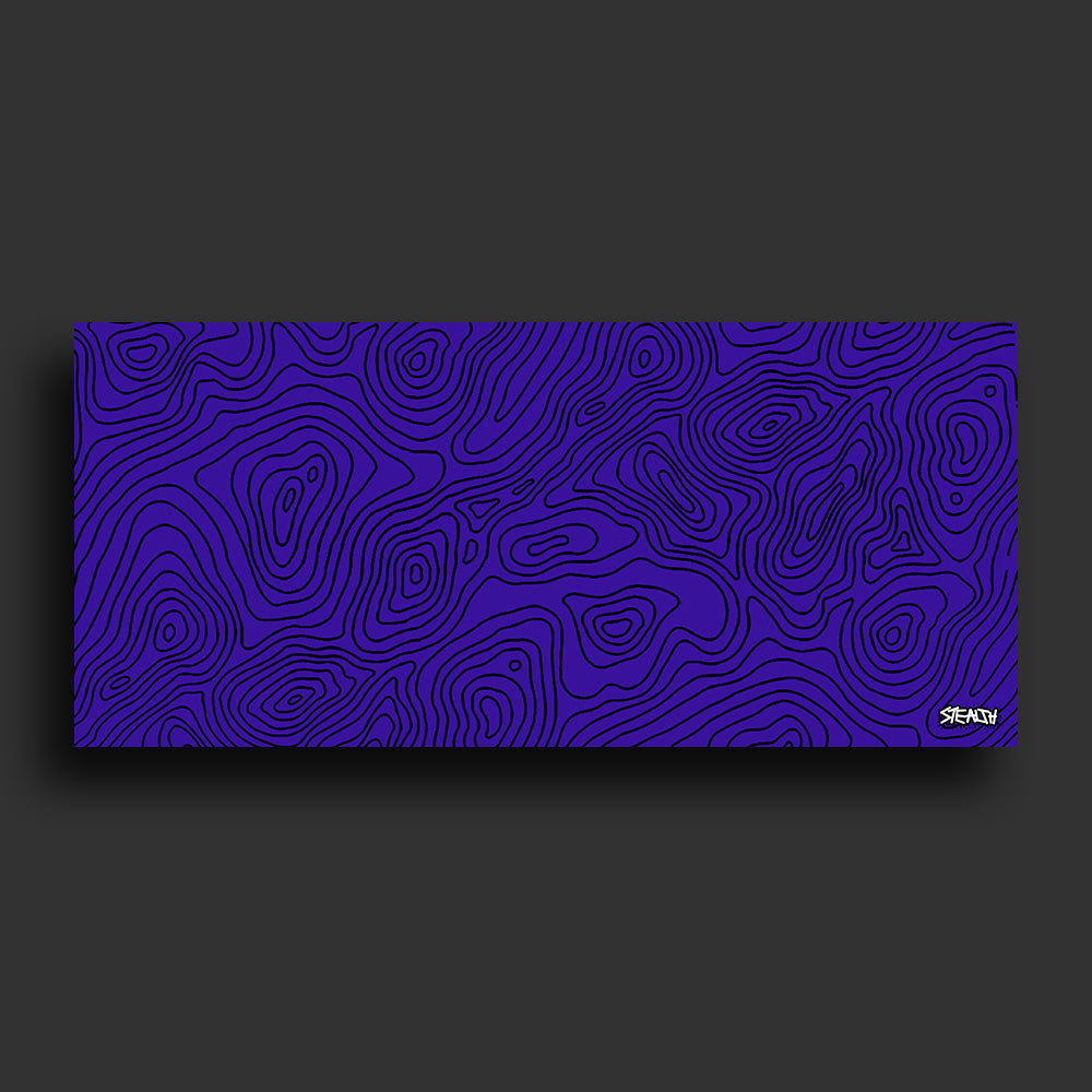 Stealth Gaming - Indigo Topo Mouse Pad