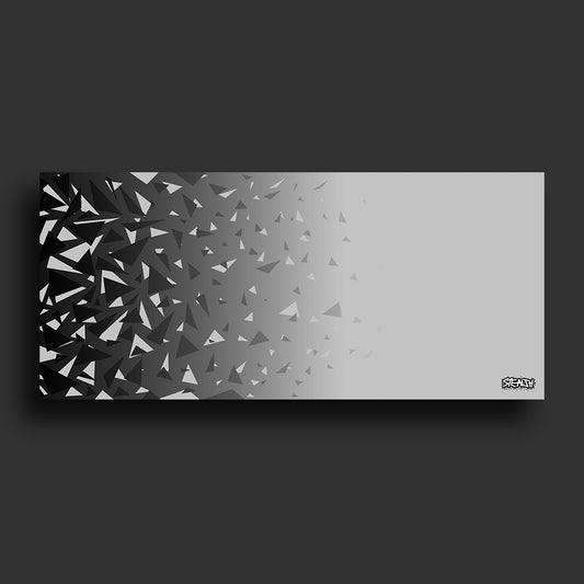 Stealth Gaming - Light Grey Black-Shatter Mouse Pad