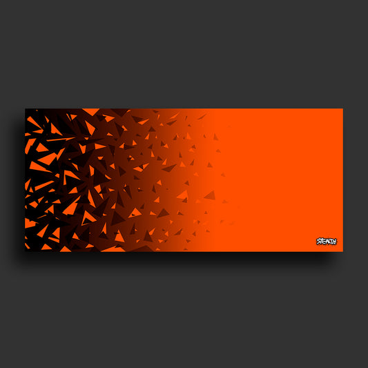 Stealth Gaming - Orange Black-Shatter Mouse Pad