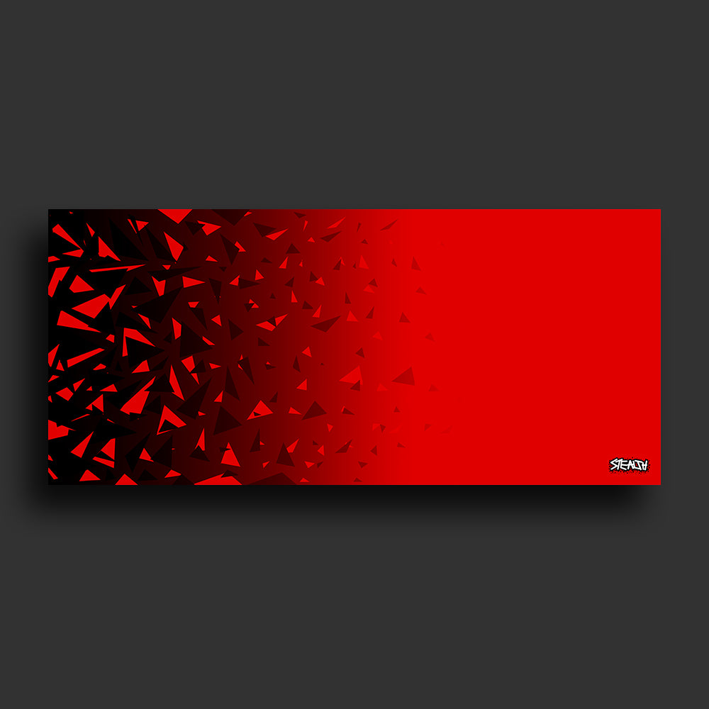 Stealth Gaming - Red Black-Shatter Mouse Pad